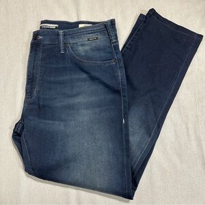 Mavi Athletic Denim Jake Slim Leg jeans, 38 waist, cotton blend, fall, casual